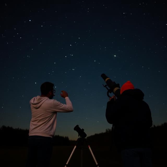 古代天文學家使用複雜的星盤與天文儀器觀測夜空