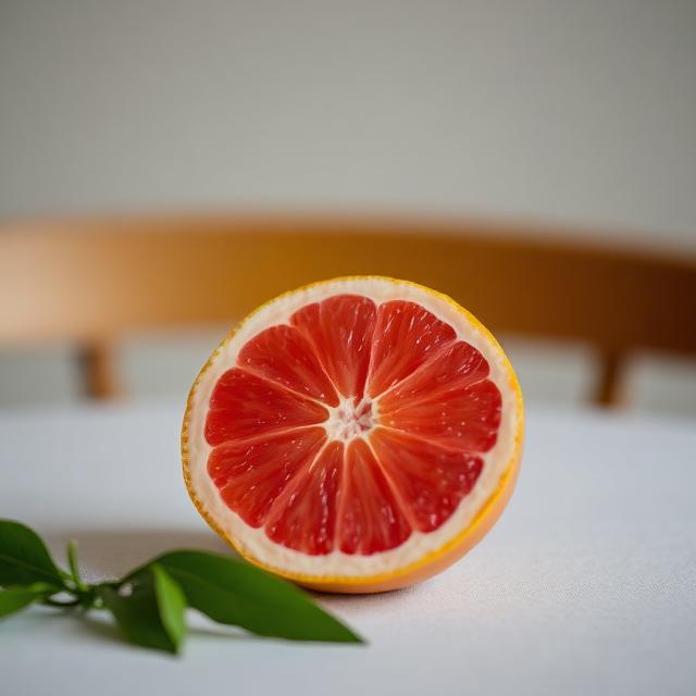 一顆完整的文旦柚子放在中秋月餅與燈籠旁，月光灑落的溫馨家庭場景